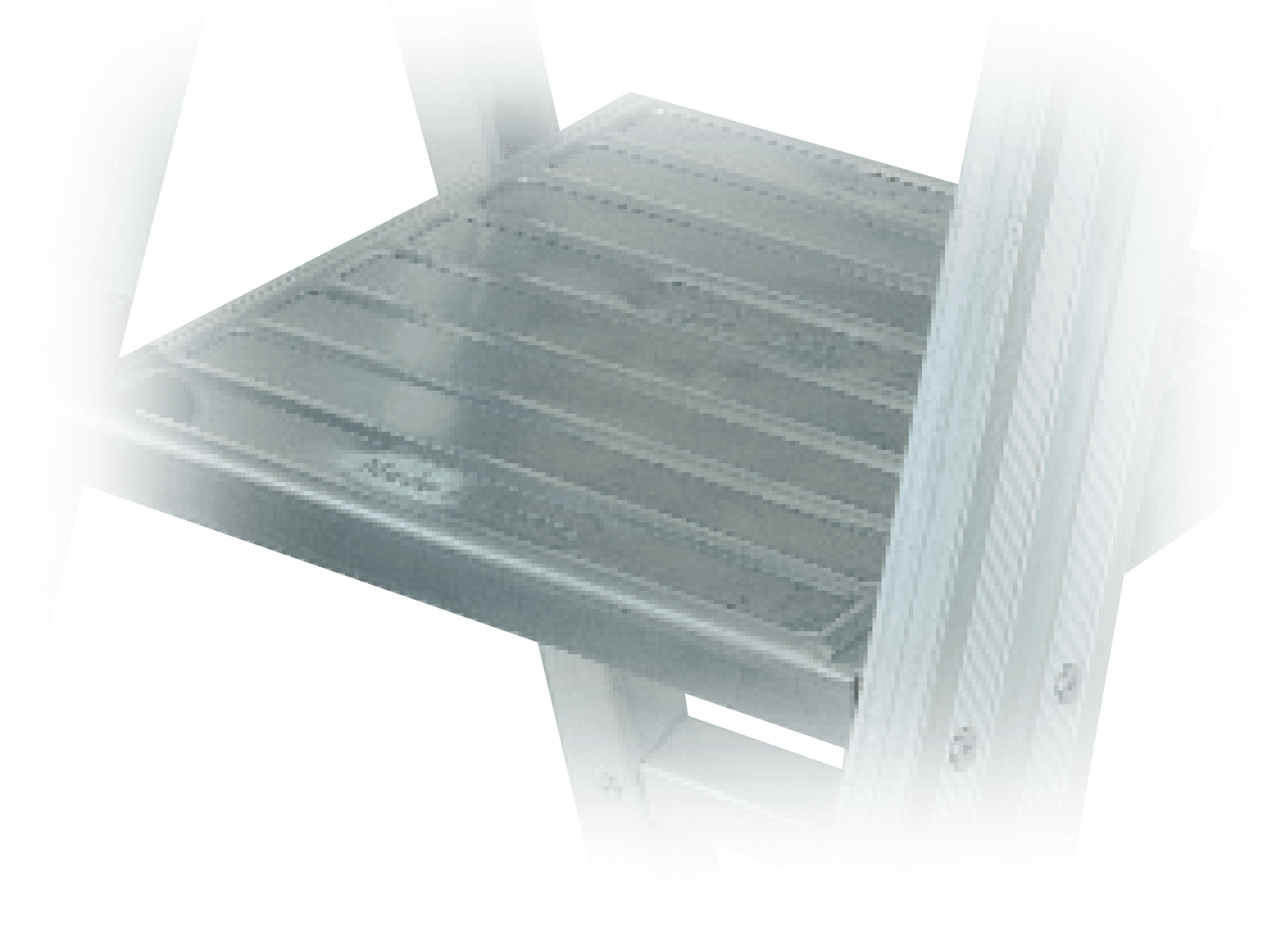 plošinkový rebrík prifesionálny priemyselný - plošinka