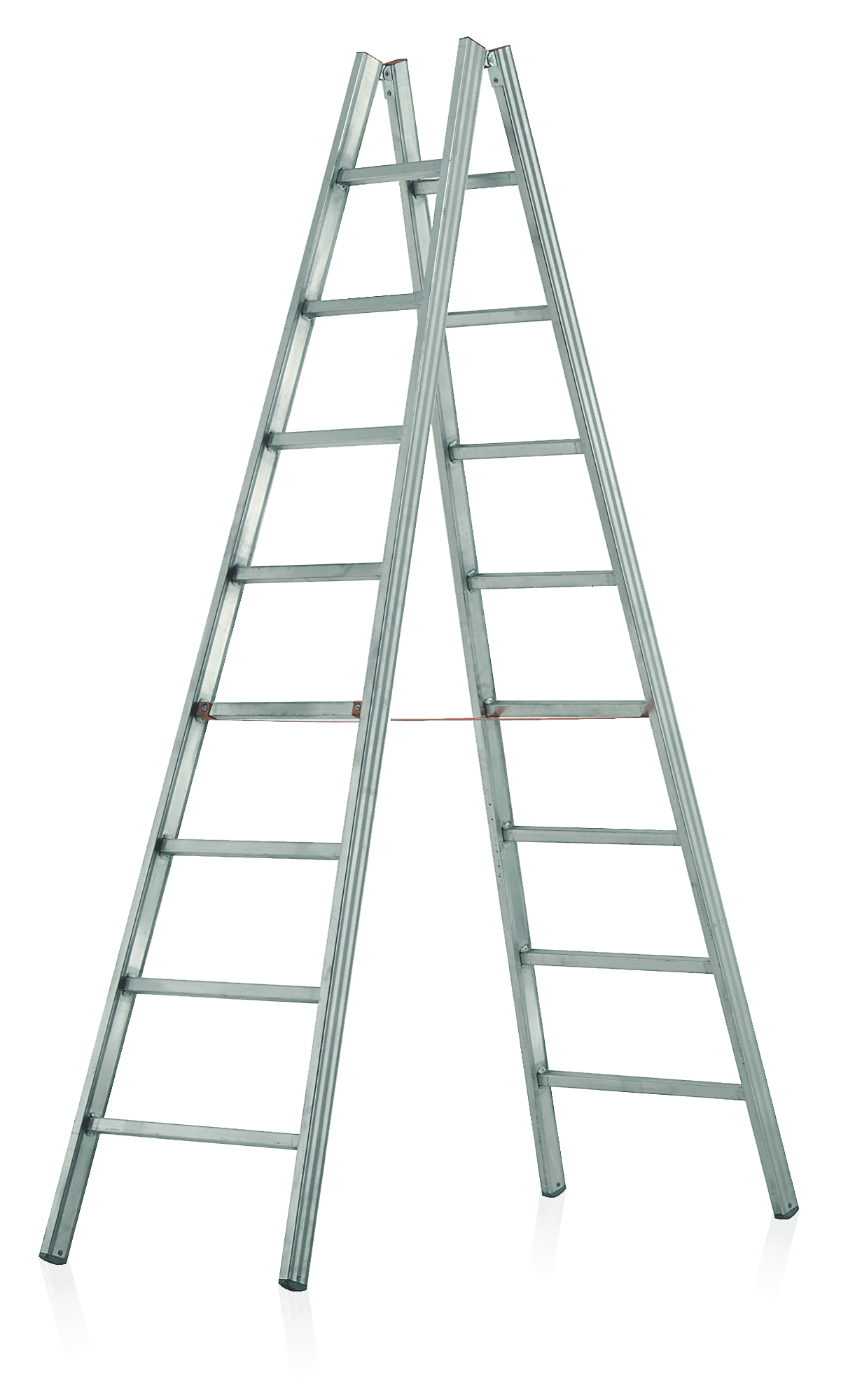 dvojitý rebrík hliníkový zváraný štafle
